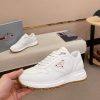 Prada Prax 01 Leather Sneakers in White