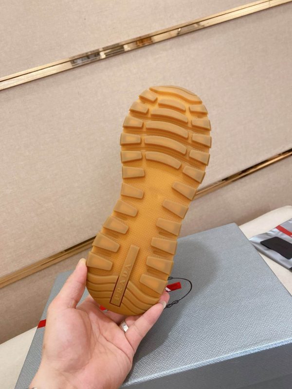 Prada Prax 01 Leather Sneakers in White