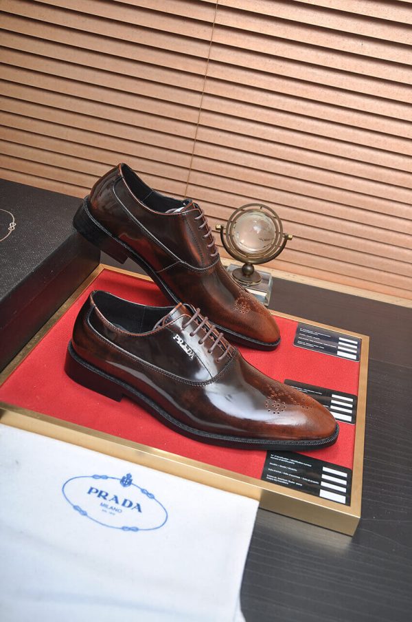 Pradaformalshoes_2_66ee0065-1d9a-4567-b90c-f1fa9141ea6d PRADA “Cognac Crest” Patina Brogue Lace-Ups
