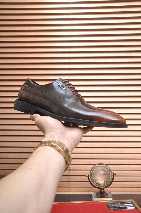 Pradaformalshoes_4_490361cc-99eb-4ea3-bb77-259e8a2573ad PRADA “Cognac Crest” Patina Brogue Lace-Ups