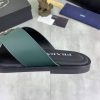 Pradamen_scrisscrosssandalsingreenleather_7 Prada Green Saffiano Leather Crisscross Slides