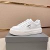 All-White Prada Downtown Sneaker