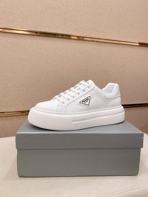 All-White Prada Downtown Sneaker