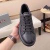 All-Black Prada Downtown Leather Sneaker