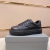 All-Black Prada Downtown Leather Sneaker