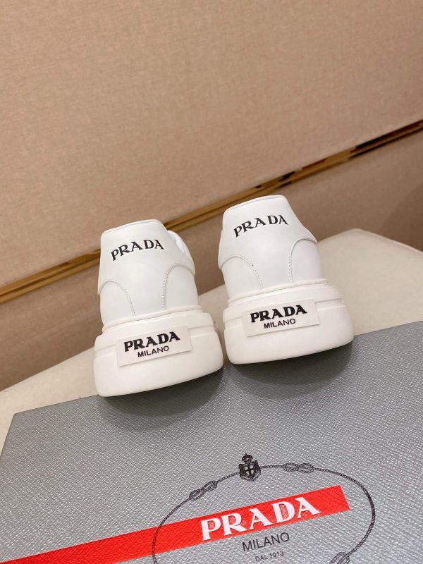 All-White Prada Downtown Sneaker