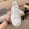 White & Red Prada Downtown Sneaker