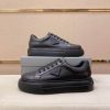 All-Black Prada Downtown Leather Sneaker