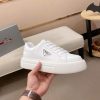 All-White Prada Downtown Sneaker