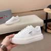 All-White Prada Downtown Sneaker