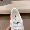 White & Red Prada Downtown Sneaker