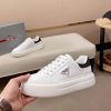 White & Black Prada Downtown Sneaker
