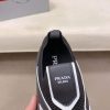 Prada Black Techno Knit and Leather Sneakers