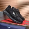 Black & Gold Prada Prax 2.0 Sneakers