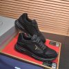 Black & Gold Prada Prax 2.0 Sneakers
