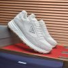 White & Silver Prada Prax 2.0 Sneakers