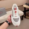 Prada America's Cup Re-Nylon Sneaker in White and Grey