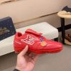 Louis Vuitton LV Red Footprint Soccer Sneaker