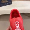 Louis Vuitton LV Red Footprint Soccer Sneaker