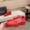 Louis Vuitton LV Red Footprint Soccer Sneaker