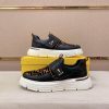 Black & Brown Fendi FF Monogram Sneakers with Hook-and-Loop Closure