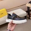 Black & Brown Fendi FF Monogram Sneakers with Hook-and-Loop Closure