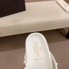 Valentino Garavani Rockstud Sandal in White Leather