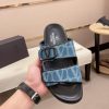 Valentino Garavani VLogo Blue Toile Iconographe Sandals