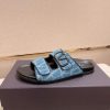 Valentino Garavani VLogo Blue Toile Iconographe Sandals
