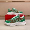 Valentino Garavani True Act Low-Top Trainer in Green Nappa Leather And Green Toile Iconographe Fabric