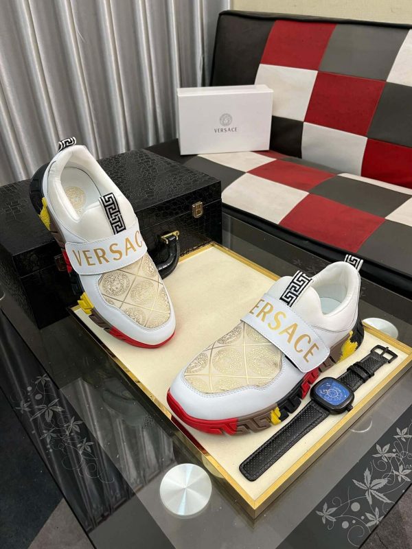 Versace Trigreca Sneakers in White