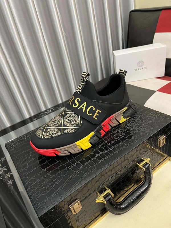 VersaceGalaxiafashionsneakers_5 Versace Trigreca Sneakers in Black