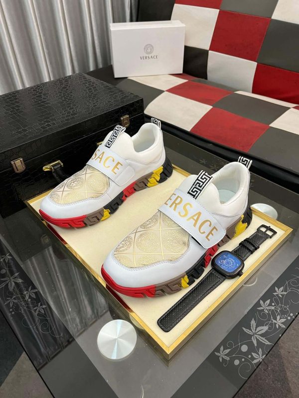 Versace Trigreca Sneakers in White