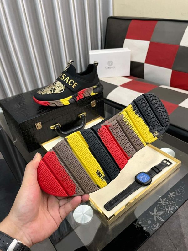 VersaceGalaxiafashionsneakers_6 Versace Trigreca Sneakers in Black