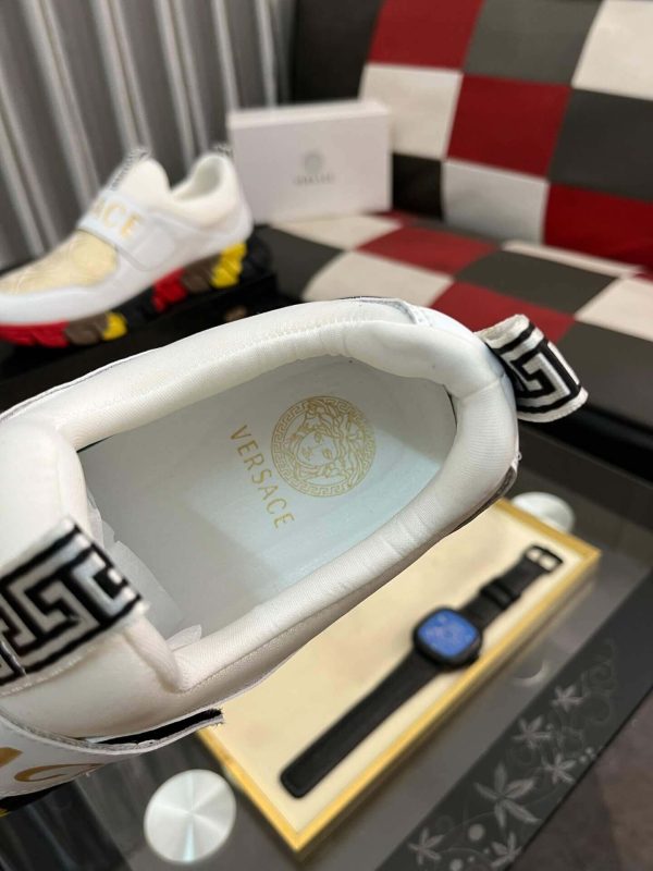 Versace Trigreca Sneakers in White