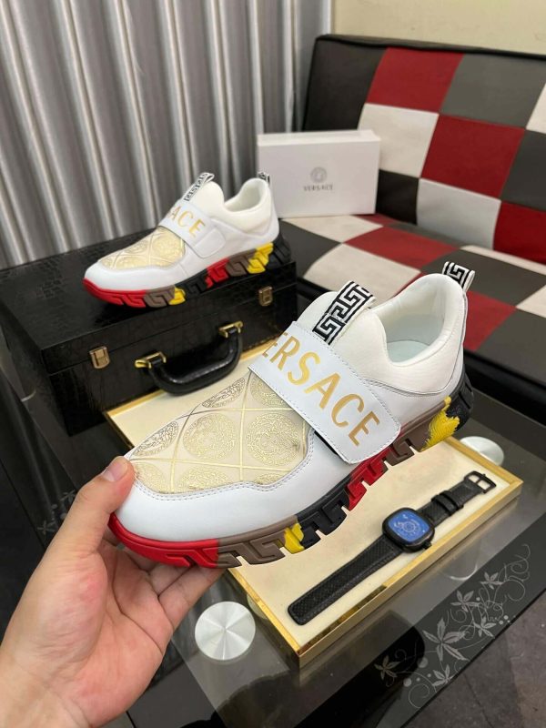 Versace Trigreca Sneakers in White