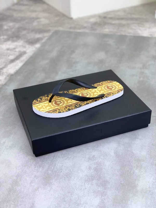 Versace Medusa Baroque Flip-Flops