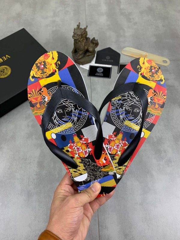 Versace Medussa Rubber Flip-Flops