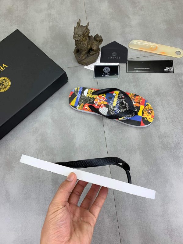 Versace Medussa Rubber Flip-Flops