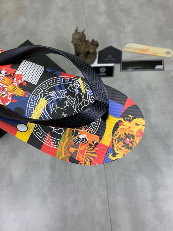 Versace Medussa Rubber Flip-Flops