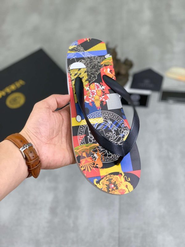 Versace Medussa Rubber Flip-Flops