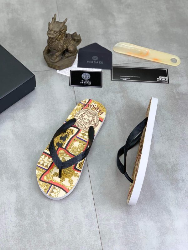 Versace Medusa Baroque Print Flip-Flops