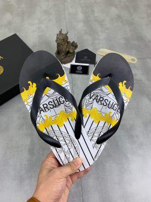 Versace Medusa and Baroque Flip-Flops