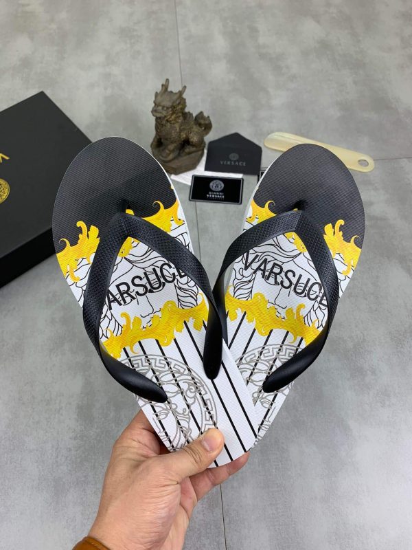 Versace Medusa and Baroque Flip-Flops