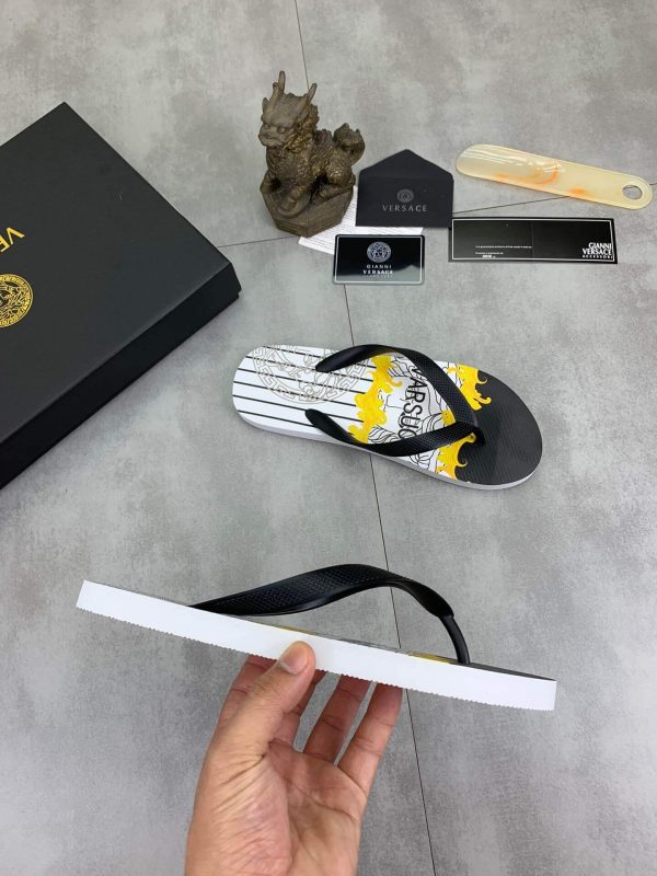 Versace Medusa and Baroque Flip-Flops