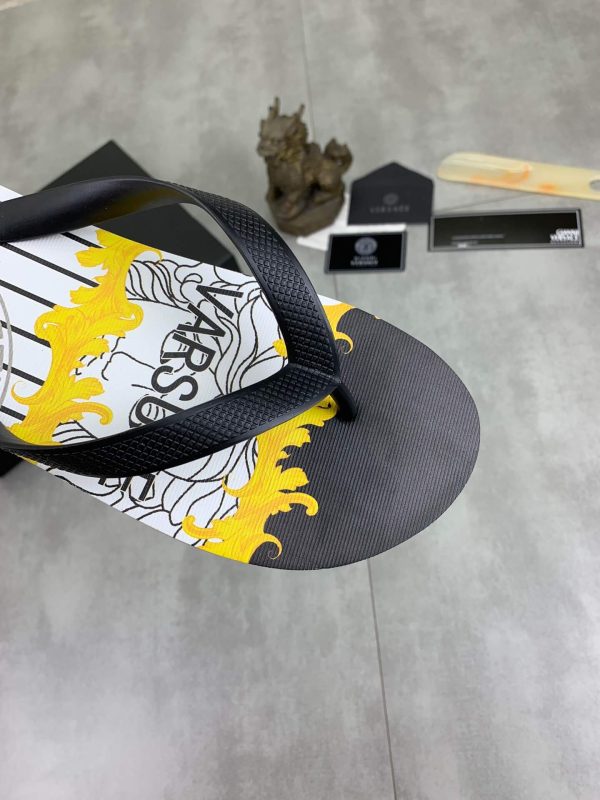 Versace Medusa and Baroque Flip-Flops