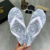 Versace White Rubber Flip-Flops
