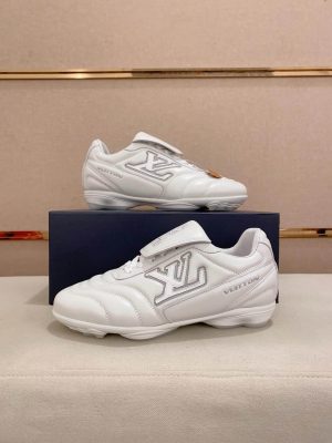 Louis Vuitton LV White Footprint Soccer Sneaker