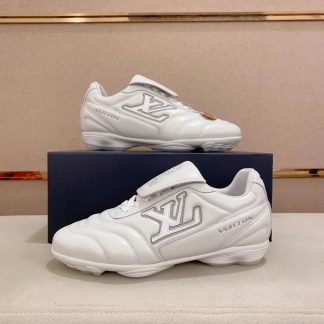 Louis Vuitton LV White Footprint Soccer Sneaker