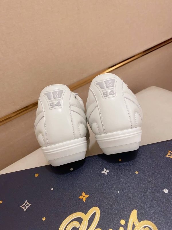 Louis Vuitton LV White Footprint Soccer Sneaker